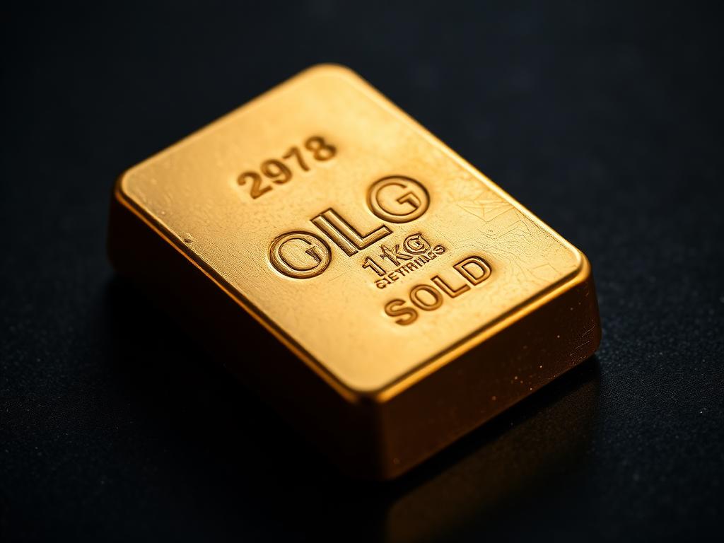 Physical gold bullion bar